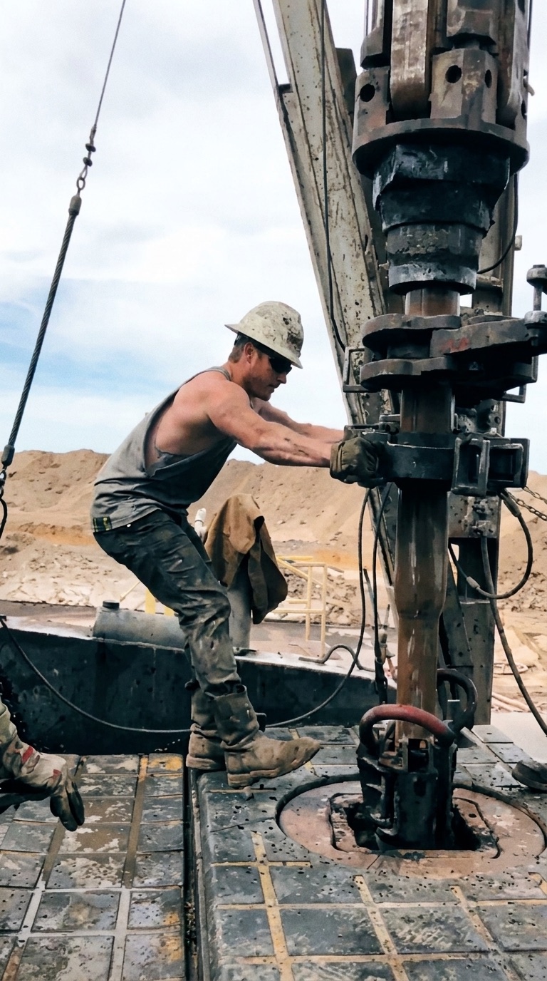 Oil rig worker