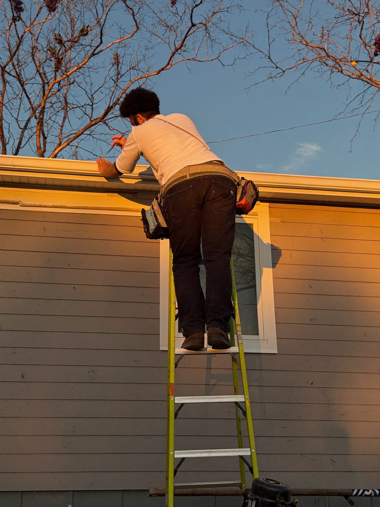 Exterior of a freshly painted home